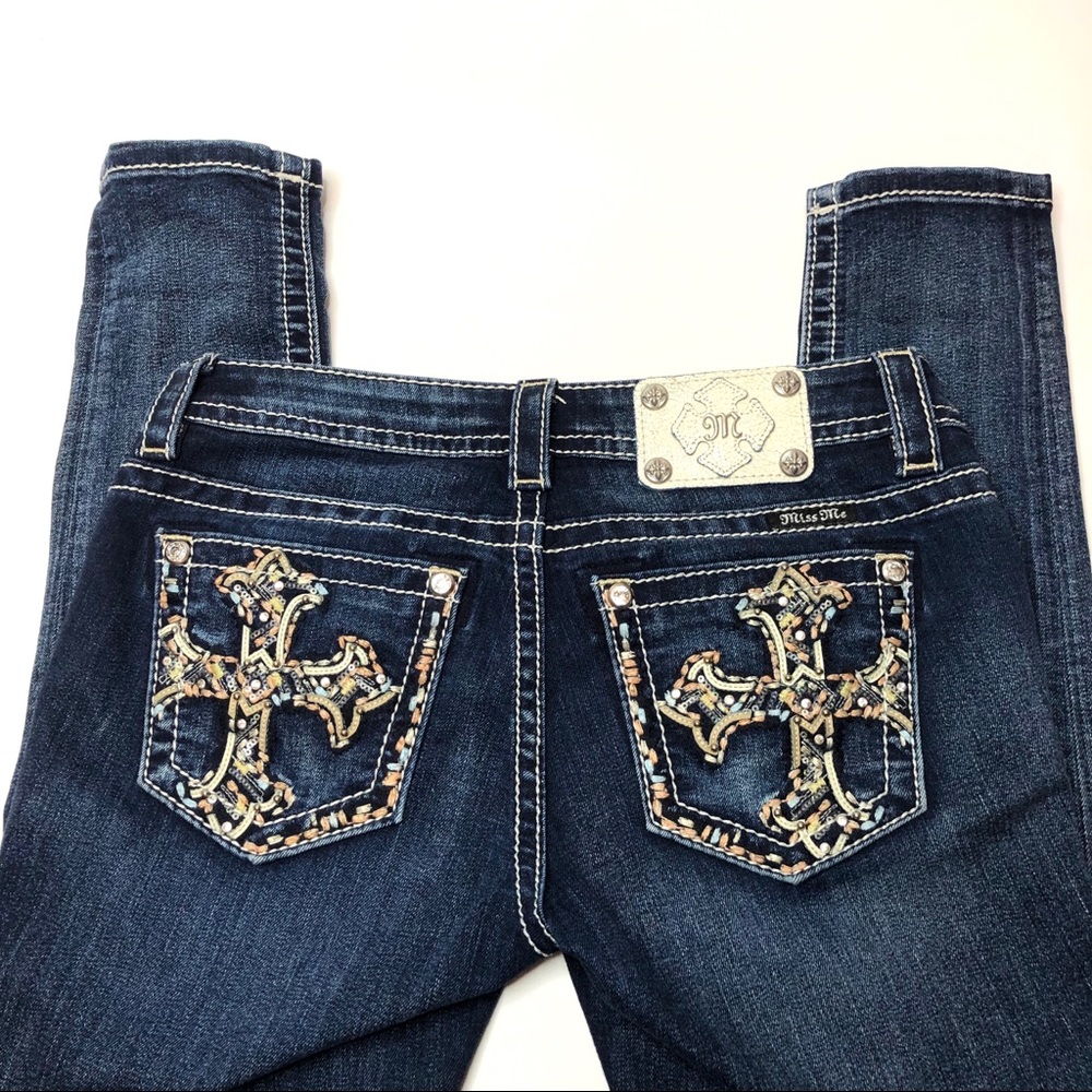 Miss Me skinny jeans with Cross pockets